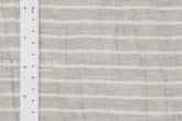 Japanese Fabric Shokunin Collection Yarn-Dyed Sun-Dried Double Gauze Stripes II - light grey -  50cm